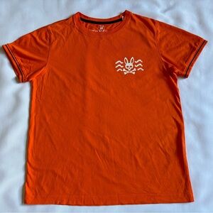 Psycho Bunny Filcham T-Shirt Men’s 3XS Sunset Orange Cotton Short Sleeve Tee